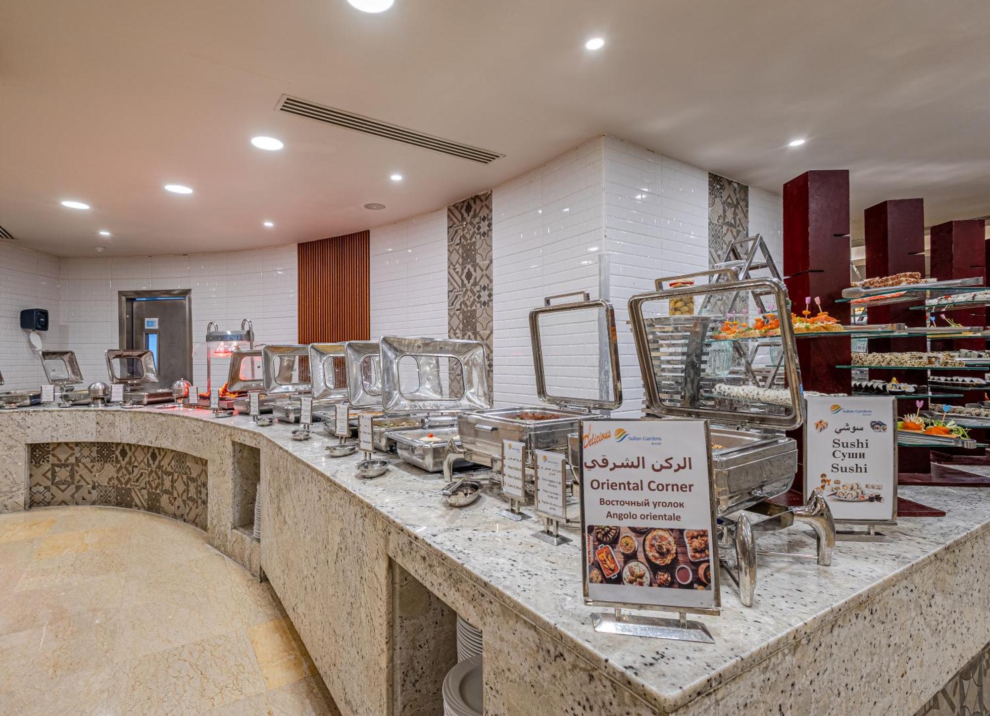 Sultan Gardens Resort Sharm El Sheikh Ngoại thất bức ảnh Buffet at a hotel